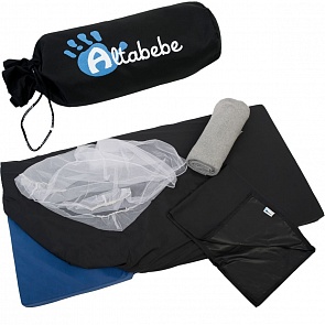 Набор аксессуаров для путешествий 4 в 1: москитная сетка, одеяло из флиса, сумка, простыня, чехол (Altabebe, AL5005)